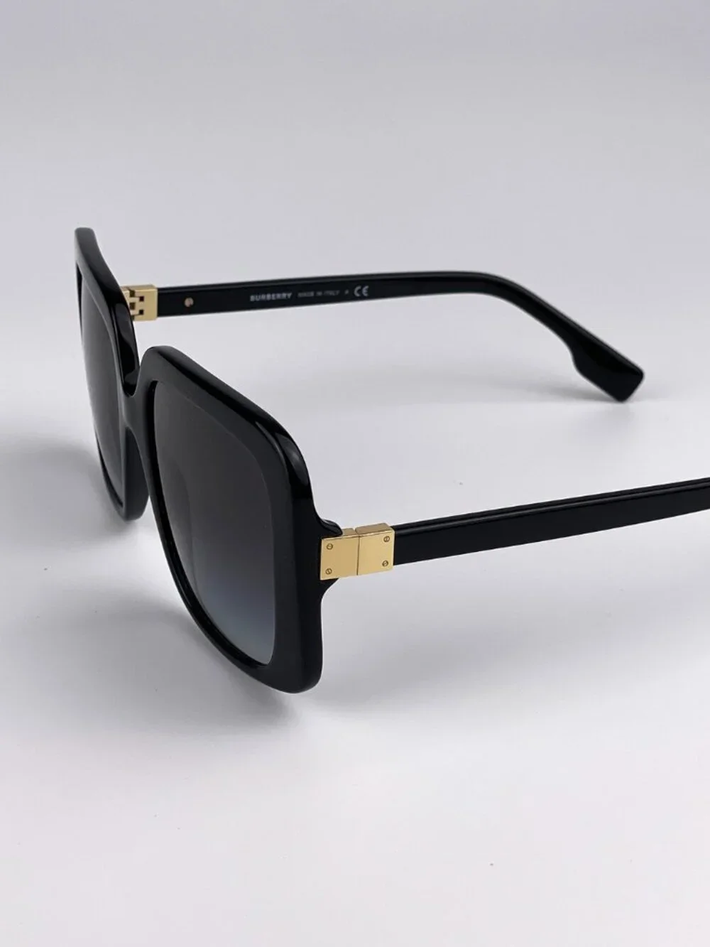BURBERRY BE4363 PENELOPE 30018G BLACK SQUARE SUNGLASSES